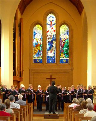 In concert at the Redland Park, United Reformed Church, Bristol